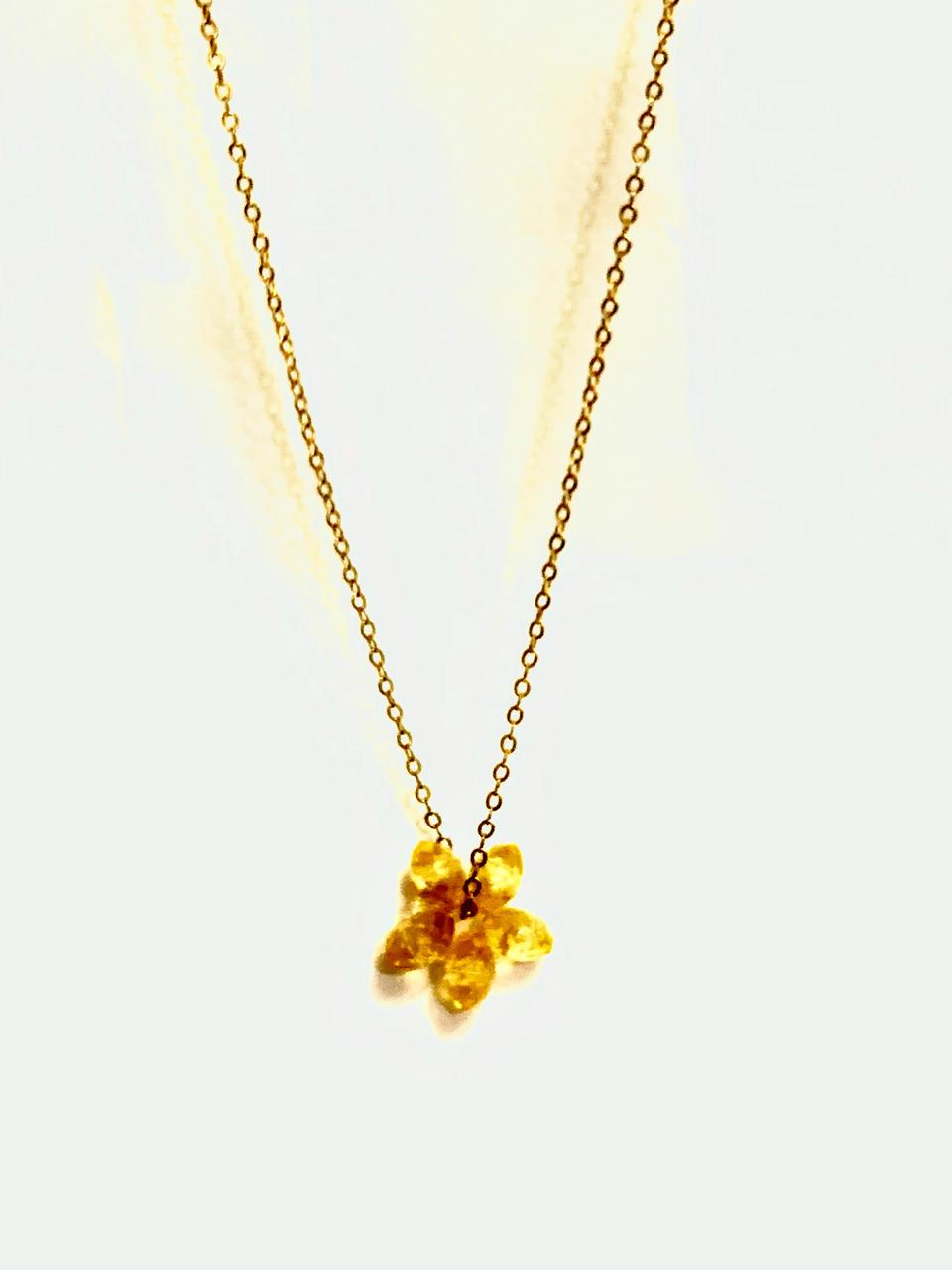 Shimmering Flower Pendant